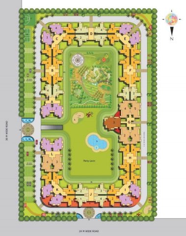 2 BHK Residential Apartments for rent in Supercity Mayfair — Master plan