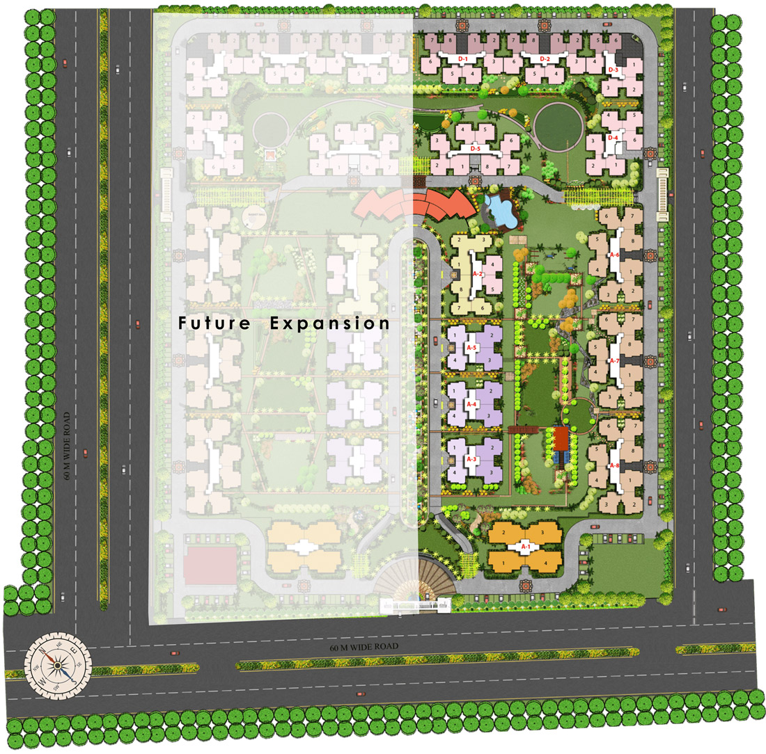 4 Bhk + servant apartment available for sale in Nirala Aspire  in Sector-16 Noida Extension — Master plan