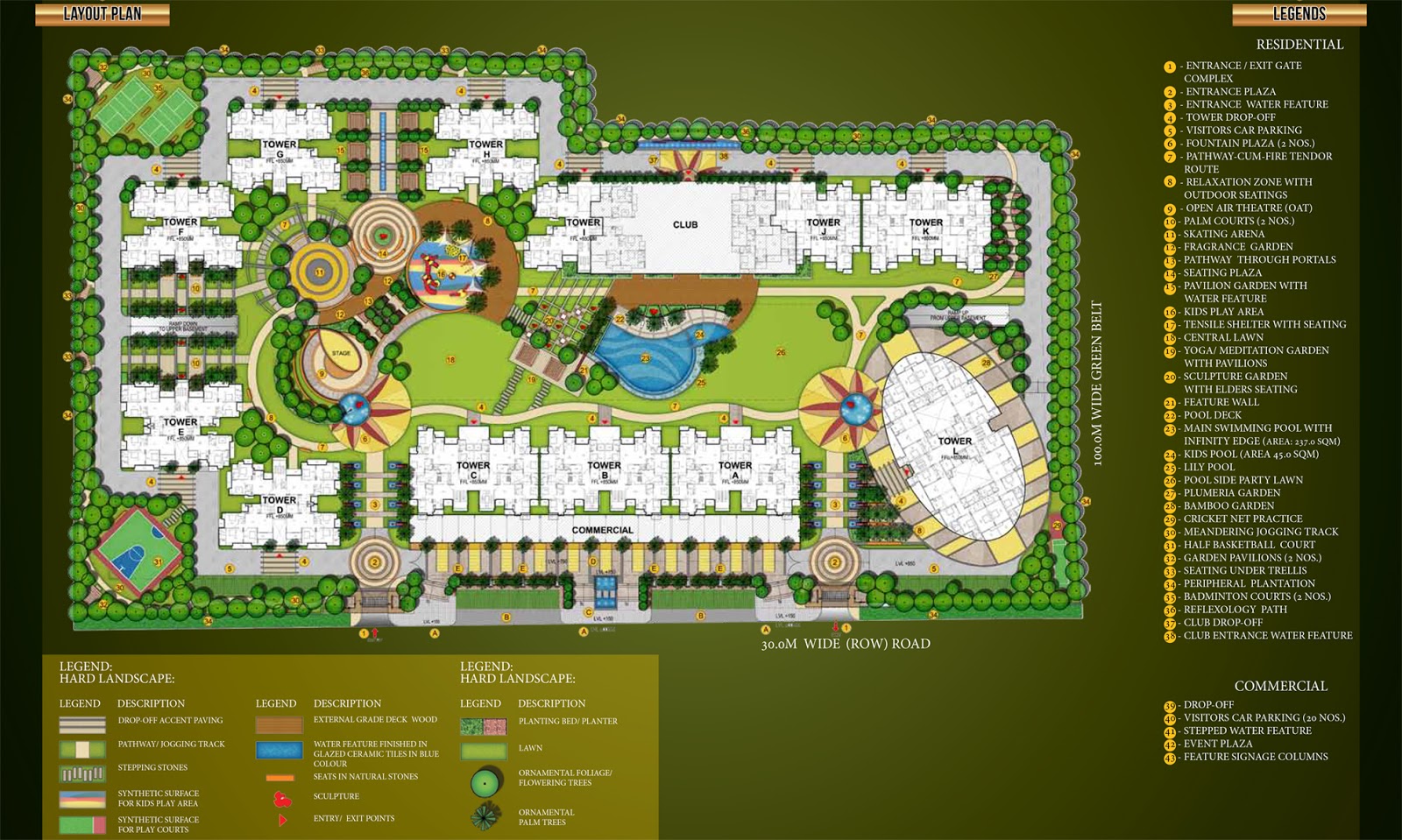 3 bhk  Apartment available for sale  in Samridhi Grand Avenue in Techzone 4 Greater Noida — Master plan