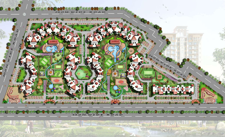 2 bhk apartment available for sale in Amrapali Sapphire in Sector-45 Noida — Master plan