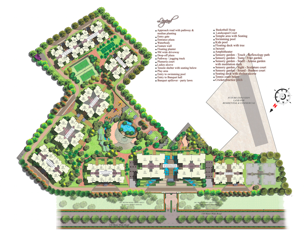 3 bhk Apartment available for sale in Gaur Saundaryam — Master plan