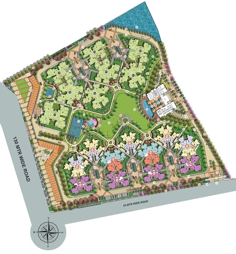 2 bhk+Pooja room Apartment available for Rent in Sky Garden — Master plan