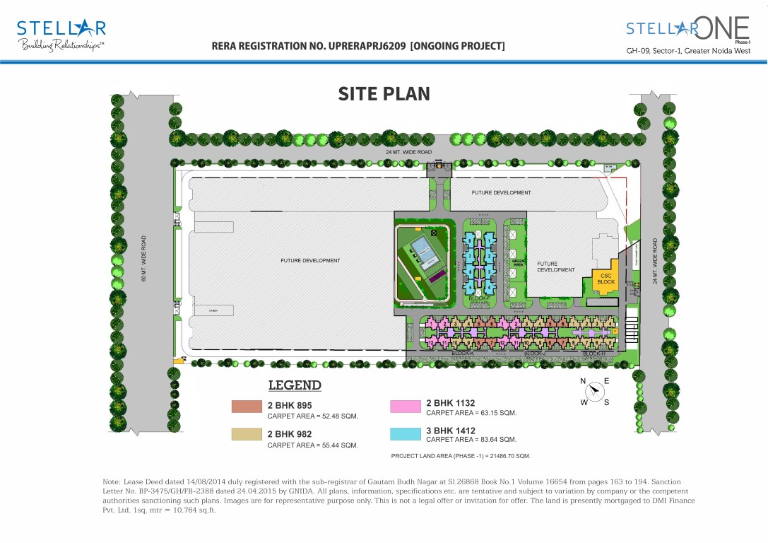 2 bhk + Study Luxury Apartment available for sale in Devika Gold Homz — Site plan