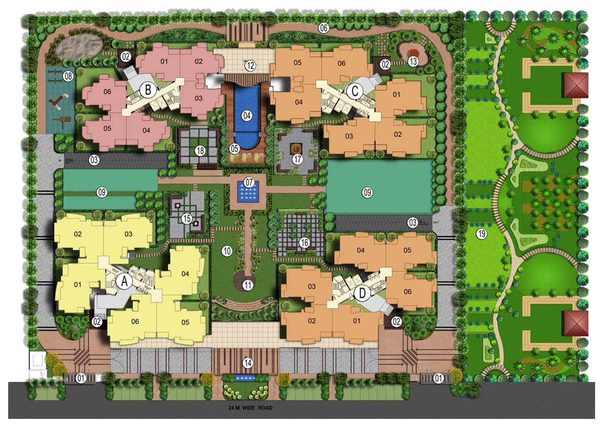 2 bhk Apartment available for sale in Royal Court — Site plan